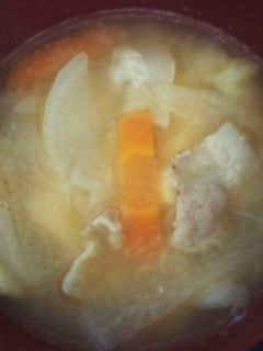 味噌汁に生クリーム-レシピのメイン写真