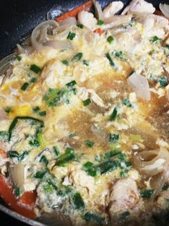 めんつゆで新玉ねぎのささみ親子丼-レシピのメイン写真