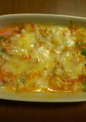 もっちもっチーズのキムチグラタン-レシピのメイン写真