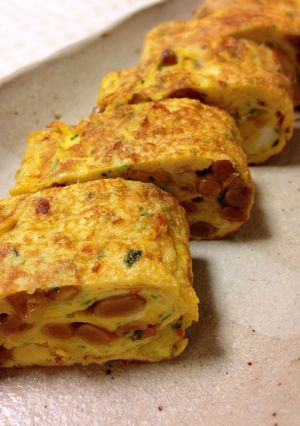 ＊納豆&チーズの卵焼き＊-レシピのメイン写真