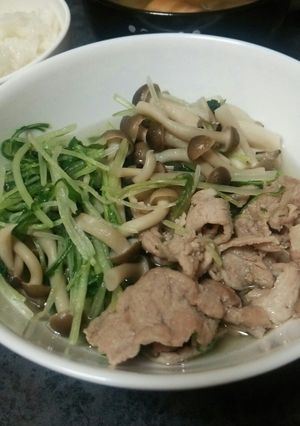 白だしで作る豚肉のハリハリ-レシピのメイン写真