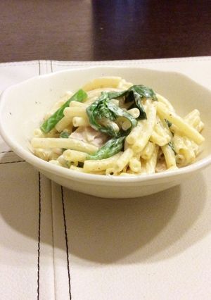 旬の油菜《菜の花》のマカロニサラダ-レシピのメイン写真
