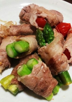 お箸が進む♪超簡単な肉巻き野菜-レシピのメイン写真