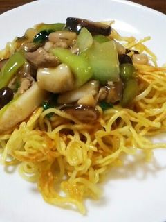ごま油で焼いた麺が美味★あんかけ焼きそば-レシピのメイン写真