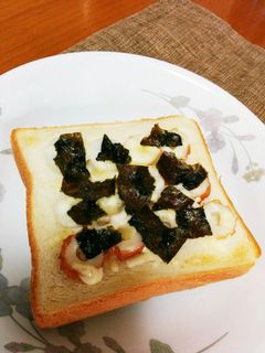 朝食に和風パン★のりちくわトースト-レシピのメイン写真