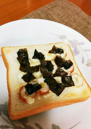 朝食に和風パン★のりちくわトースト-レシピのメイン写真