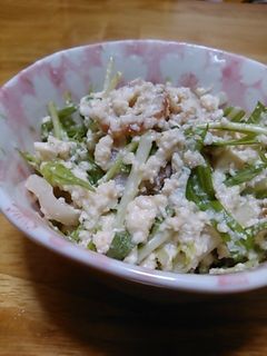 水菜と竹輪の白和え-レシピのメイン写真