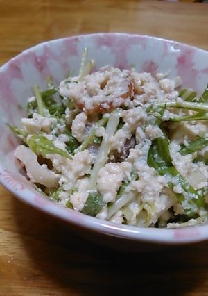水菜と竹輪の白和え-レシピのメイン写真