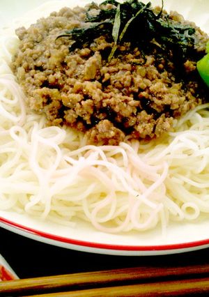 さっぱり美味！和風ミートソーメン(^^♪-レシピのメイン写真