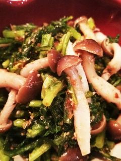 ♥春菊としめじの和え物♥-レシピのメイン写真