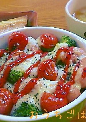 ポテト、ウインナーお野菜チーズ焼き★簡単-レシピのメイン写真