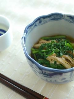 せりと油揚げのおひたし-レシピのメイン写真