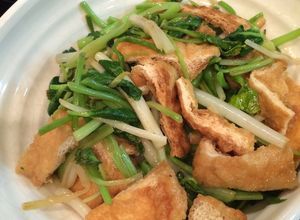 根三つ葉と油揚げのオイスターソース炒め煮-レシピのメイン写真