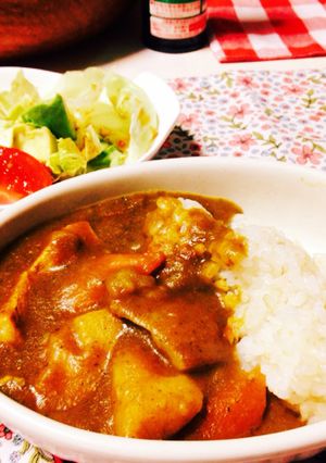りんごとほうれん草のカレー-レシピのメイン写真