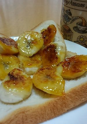 キャラメリゼ♪簡単カリとろバナナトースト-レシピのメイン写真