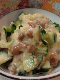 納豆と胡瓜の♪玉子豆腐和え-レシピのメイン写真