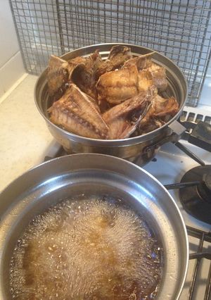 骨まですべて食べる★丸ごと鯵の干物揚げ-レシピのメイン写真