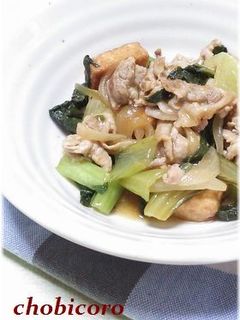 豚肉と厚揚げ・ささっと中華風な炒め物-レシピのメイン写真