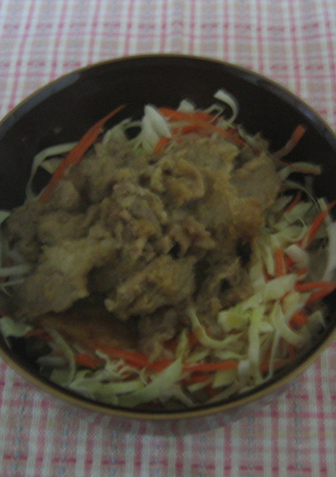 うまぁ～♪　豚のしょうが焼き丼-レシピのメイン写真