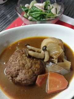 ビーフシチュー風煮込みハンバーグ-レシピのメイン写真