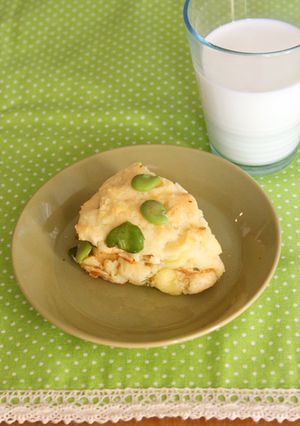 ソラマメとチーズのスコーン-レシピのメイン写真