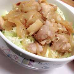 簡単♡キャベツたっぷり鶏肉丼-レシピのメイン写真