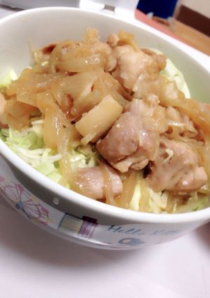 簡単♡キャベツたっぷり鶏肉丼-レシピのメイン写真
