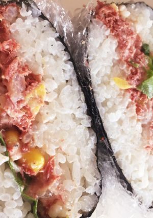 コンビーフマヨのおにぎらず☆ツナ缶でも！-レシピのメイン写真