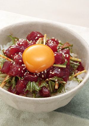 まぐろキムチ丼　ユッケ風-レシピのメイン写真