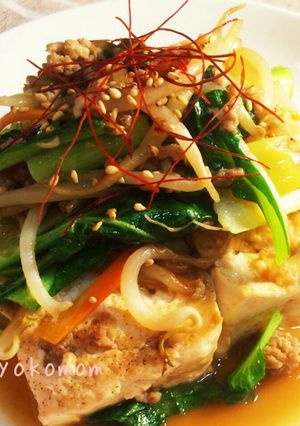 野菜たっぷり簡単豆腐ステーキ-レシピのメイン写真