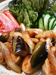 鶏胸肉となすのピリ辛炒め☆-レシピのメイン写真