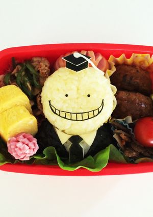 暗殺教室*殺せんせー*キャラ弁*-レシピのメイン写真