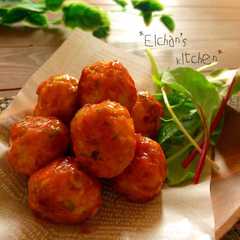 รูปของ ✿チーズ入り♡チキンミートボール✿