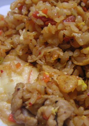 揚げ玉豚キムチャーハン-レシピのメイン写真