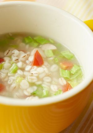 離乳食に♪キャベトマ＆押し麦スープ-レシピのメイン写真
