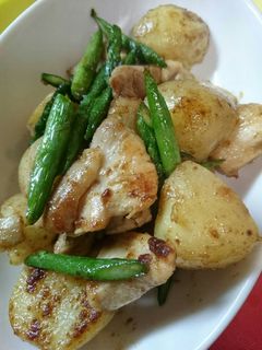 お弁当に!新じゃがと鶏もものバター炒め-レシピのメイン写真