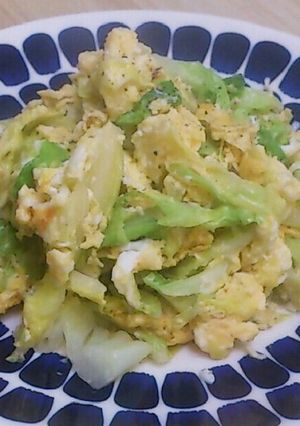 キャベツとたまご炒め☆クミンバター風味-レシピのメイン写真