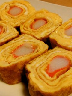かにかまとスライスチーズの卵焼き~-レシピのメイン写真
