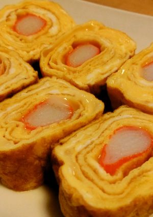 かにかまとスライスチーズの卵焼き～-レシピのメイン写真