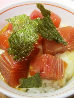 簡単、マグロ漬け&とろろ丼-レシピのメイン写真