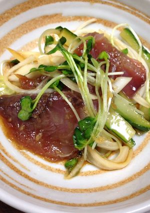 春鰹の香味漬けサラダ-レシピのメイン写真