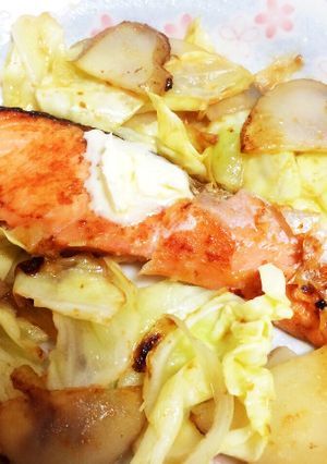 フライパンで！鮭のチャンチャン焼き-レシピのメイン写真