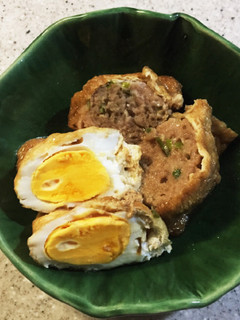 豚ひき肉と卵のお揚げ巾着煮-レシピのメイン写真