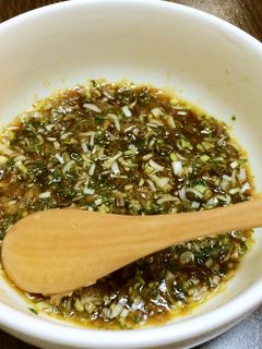 香味野菜の湯豆腐タレ-レシピのメイン写真