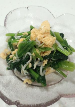 簡単！ほうれん草としらすと卵の小鉢-レシピのメイン写真