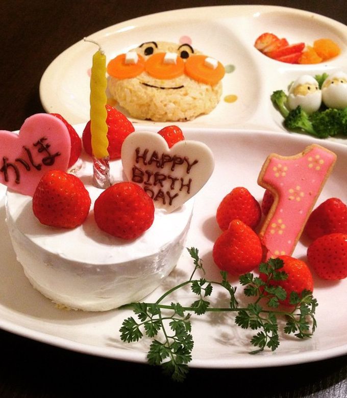スポンジから手作り★1歳お誕生日ケーキ-レシピのメイン写真