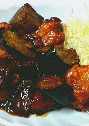 惣菜で簡単❗鶏からあげとなすのみそ炒め-レシピのメイン写真