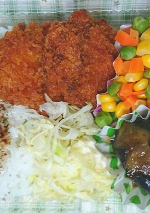 レンジで簡単❗なすのみそ炒め弁当-レシピのメイン写真