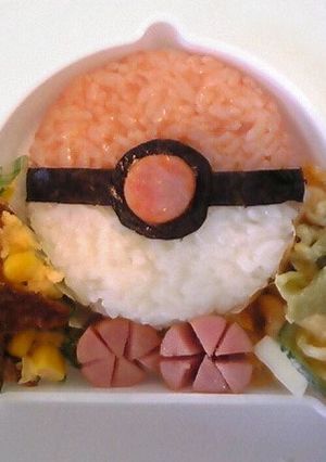 自己流キャラ弁 モンスターボール-レシピのメイン写真