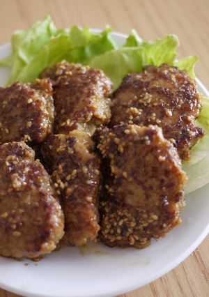 豚ひき肉と豆腐のふわふわつくね♪甘辛ダレ-レシピのメイン写真